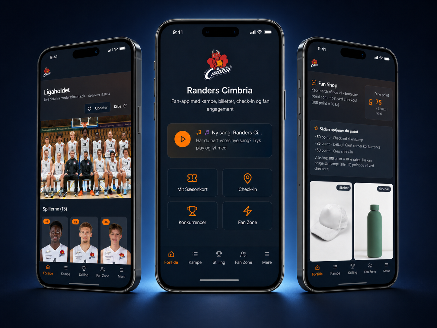 Cimbria app skærmbillede